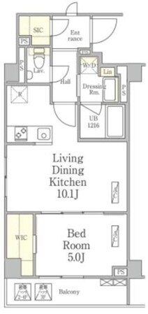 パークペルル池尻の物件間取画像